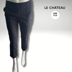 Le Château Black Dress Pants | Size 9/10 | Slim Ankle Trousers